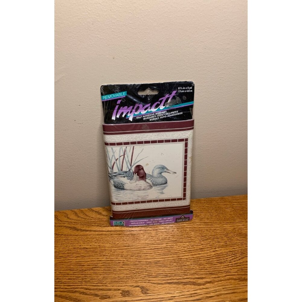 Impact ducks self adhesive wall paper vintage border new sealed